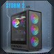 Case ATX - Storm 2 AB - 6 x 120 mm Addressable RGB fans Case ATX - Storm 2 AB - 6 x 120 mm Addressable RGB fans