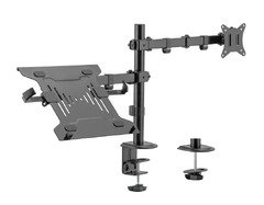 Стойка за монитор с лаптоп стойка Monitor Mount with Laptop holder - MA-DA-03 Стойка за монитор с лаптоп стойка Monitor Mount with Laptop holder - MA-DA-03