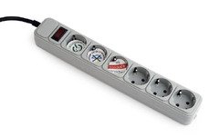 протектор Surge Protector - SPG6-B-6C - 6 x Schuko, 1.8 m, IP20 протектор Surge Protector - SPG6-B-6C - 6 x Schuko, 1.8 m, IP20