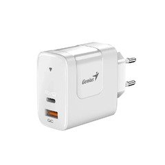 Универсално зарядно за стена Charger Wall GaN - USB Type-C/A 65W White - PD-65AC Универсално зарядно за стена Charger Wall GaN - USB Type-C/A 65W White - PD-65AC