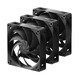 комплект вентилатори Fan Pack 3-in-1 3 x 140mm - H14 Black Fan Triple Pack комплект вентилатори Fan Pack 3-in-1 3 x 140mm - H14 Black Fan Triple Pack