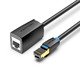 удължителен кабел Cat.8 SSTP Extension Patch Cable 1M Black 40Gbps - IKHBF
