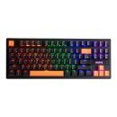механична геймърска клавиатура Gaming Mechanical keyboard 87 keys, Orange caps TKL - KG901C
