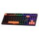 механична геймърска клавиатура Gaming Mechanical keyboard 87 keys, Orange caps TKL - KG901C