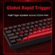 Professional Gaming Mechanical Keyboard MAD 68 HE RGB - 1K, Magnetic Amber Pro Switches - White Professional Gaming Mechanical Keyboard MAD 68 HE RGB - 1K, Magnetic Amber Pro Switches - White