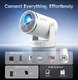 Portable Multimedia Projector HY320 Pro - 4K, Android 14, Wi-Fi, Bluetooth 5.4 Portable Multimedia Projector HY320 Pro - 4K, Android 14, Wi-Fi, Bluetooth 5.4