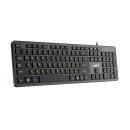 нископрофилна кирилизирана клавиатура Keyboard USB BG - Low profile Chocolate - KB-C14 Black