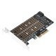 M2 SSD NVMe+SATA (M-key+B-key) to PCI Express 3.0 4x adapter - MAKKI-M2-PCIE-2X M2 SSD NVMe+SATA (M-key+B-key) to PCI Express 3.0 4x adapter - MAKKI-M2-PCIE-2X