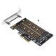 M2 SSD NVMe+SATA (M-key+B-key) to PCI Express 3.0 4x adapter - MAKKI-M2-PCIE-2X M2 SSD NVMe+SATA (M-key+B-key) to PCI Express 3.0 4x adapter - MAKKI-M2-PCIE-2X