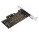 M2 SSD NVMe+SATA (M-key+B-key) to PCI Express 3.0 4x adapter - MAKKI-M2-PCIE-2X M2 SSD NVMe+SATA (M-key+B-key) to PCI Express 3.0 4x adapter - MAKKI-M2-PCIE-2X