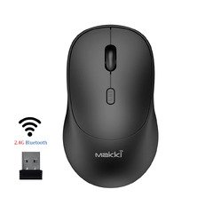Wireless Mouse MAKKI-MSX-2401 - USB-C, Silent, 1600dpi, 2.4G, Bluetooth, Rechargeable Wireless Mouse MAKKI-MSX-2401 - USB-C, Silent, 1600dpi, 2.4G, Bluetooth, Rechargeable