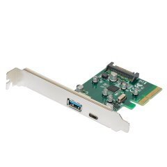 PCI-E card 2 x USB3.1 A+C ports - MAKKI-PCIE-2XUSB31-AC-V1 PCI-E card 2 x USB3.1 A+C ports - MAKKI-PCIE-2XUSB31-AC-V1