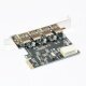 PCI-E card 4 x USB3.0 port - MAKKI-PCIE-4XUSB30-V1