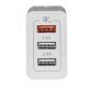 Fast Charger - QC3.0+2xUSB 30W White - MAKKI-QC30W3 Fast Charger - QC3.0+2xUSB 30W White - MAKKI-QC30W3