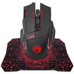Геймърски комплект Gaming COMBO G909+G1 2-in-1 - Mouse Programmable, Mousepad - MARVO-G909+G1 Геймърски комплект Gaming COMBO G909+G1 2-in-1 - Mouse Programmable, Mousepad - MARVO-G909+G1