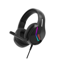 геймърски слушалки Gaming Headphones H8618 Black - 50mm, USB, RGB геймърски слушалки Gaming Headphones H8618 Black - 50mm, USB, RGB