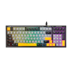 геймърска клавиатура Gaming Keyboard Soldat S50B - Rainbow, 98 keys - MARVO-K638B геймърска клавиатура Gaming Keyboard Soldat S50B - Rainbow, 98 keys - MARVO-K638B