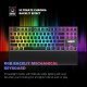 Gaming Mechanical Keyboard KG946 - Red switches, TKL, Wrist Rest, Rainbow