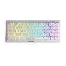 геймърска клавиатура Gaming Mechanical keyboard 61 keys TKL, White - KG962WH - BLUE switches