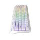 геймърска клавиатура Gaming Mechanical keyboard 61 keys TKL, White - KG962WH - BLUE switches