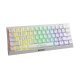 Gaming Mechanical keyboard 61 keys TKL, White - KG962WH - BLUE switches