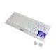 Gaming Mechanical keyboard 61 keys TKL, White - KG962WH - BLUE switches Gaming Mechanical keyboard 61 keys TKL, White - KG962WH - BLUE switches