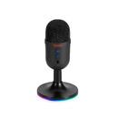 Геймърски микрофон Gaming USB Microphone - MIC-06 Black - USB, RGB