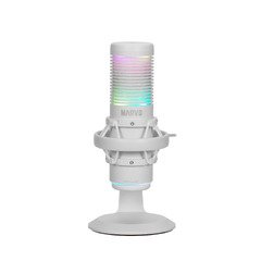 Геймърски микрофон Gaming USB Microphone Blast 60 White - MIC-07 WH - USB, RGB Геймърски микрофон Gaming USB Microphone Blast 60 White - MIC-07 WH - USB, RGB