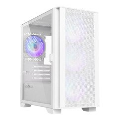 AIR 100 ARGB, Micro ATX Case, TG, 4x120mm ARGB Fans, White AIR 100 ARGB, Micro ATX Case, TG, 4x120mm ARGB Fans, White