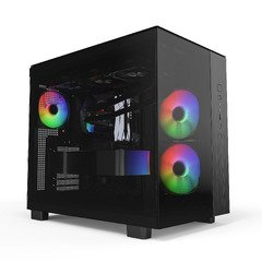кутия KING 65 Pro, Dual Chamber Mid-tower Case, 3 ARGB Fans, Black кутия KING 65 Pro, Dual Chamber Mid-tower Case, 3 ARGB Fans, Black