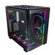 KING 95 Pro, Dual Chamber Mid-tower Case, 6 ARGB Fans, 2 Front Panels, Black KING 95 Pro, Dual Chamber Mid-tower Case, 6 ARGB Fans, 2 Front Panels, Black