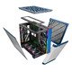 KING 95 Pro, Dual Chamber Mid-tower Case, 6 ARGB Fans, 2 Front Panels, Prussian Blue KING 95 Pro, Dual Chamber Mid-tower Case, 6 ARGB Fans, 2 Front Panels, Prussian Blue