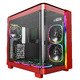 KING 95 Pro, Dual Chamber Mid-tower Case, 6 ARGB Fans, 2 Front Panels, Red KING 95 Pro, Dual Chamber Mid-tower Case, 6 ARGB Fans, 2 Front Panels, Red