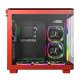 KING 95 Pro, Dual Chamber Mid-tower Case, 6 ARGB Fans, 2 Front Panels, Red KING 95 Pro, Dual Chamber Mid-tower Case, 6 ARGB Fans, 2 Front Panels, Red