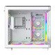 KING 95 Pro, Dual Chamber Mid-tower Case, 6 ARGB Fans, 2 Front Panels, White KING 95 Pro, Dual Chamber Mid-tower Case, 6 ARGB Fans, 2 Front Panels, White