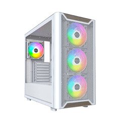 Case ATX - XR Wood (W) - 4 x 120 mm ARGB Fans, Wood, USB-C, White Case ATX - XR Wood (W) - 4 x 120 mm ARGB Fans, Wood, USB-C, White