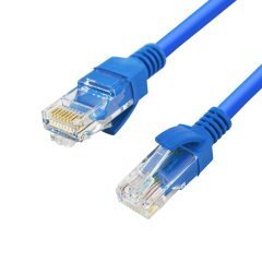 Кабел LAN UTP Cat5e Patch Cable - NP511B-BLUE-3m