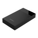 кутия за диск Storage - Case - 3.5 inch, USB3.0, Built-in Power adapter, UASP, black - 3599U3