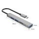 USB3.0/2.0 HUB 3 port + card reader TYPE C, Aluminum - AH-12F-GY USB3.0/2.0 HUB 3 port + card reader TYPE C, Aluminum - AH-12F-GY