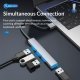 хъб USB3.0/2.0 HUB 4 port, Aluminum - AH-A13-GY хъб USB3.0/2.0 HUB 4 port, Aluminum - AH-A13-GY