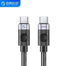 Orico Cable USB C-to-C PD 100W Charging 1.0m Black - C2CZ-BK-10