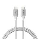 кабел Cable USB C-to-C PD 100W Charging 1.0m White - CDX-100CC-WH
