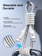 Cable USB C-to-C PD 100W Charging 1.0m White - CDX-100CC-WH Cable USB C-to-C PD 100W Charging 1.0m White - CDX-100CC-WH