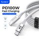 Cable USB C-to-C PD 100W Charging 1.0m White - CDX-100CC-WH Cable USB C-to-C PD 100W Charging 1.0m White - CDX-100CC-WH
