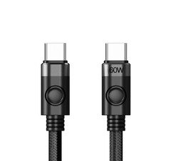 кабел Cable USB C-to-C PD 60W Charging 1.0m Black - CDX-60CC-BK кабел Cable USB C-to-C PD 60W Charging 1.0m Black - CDX-60CC-BK