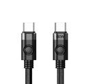 Cable USB C-to-C PD 60W Charging 1.0m Black - CDX-60CC-BK