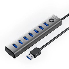 хъб USB3.0 HUB 7 port Black - CL7U-U3-10-GY-BP хъб USB3.0 HUB 7 port Black - CL7U-U3-10-GY-BP