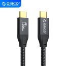 Orico кабел Cable USB 3.2 Gen2x2 - Type-C to Type-C PD100W 20Gbps 1.0m Black - CM32-10-BK