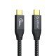 кабел Cable USB 3.2 Gen2x2 - Type-C to Type-C PD100W 20Gbps 1.0m Black - CM32-10-BK
