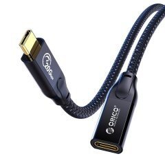 Cable USB 3.2 Gen2x2 - Type-C Male to Female Extension PD100W 20Gbps 1.0m Black - CY32-10-BK Cable USB 3.2 Gen2x2 - Type-C Male to Female Extension PD100W 20Gbps 1.0m Black - CY32-10-BK